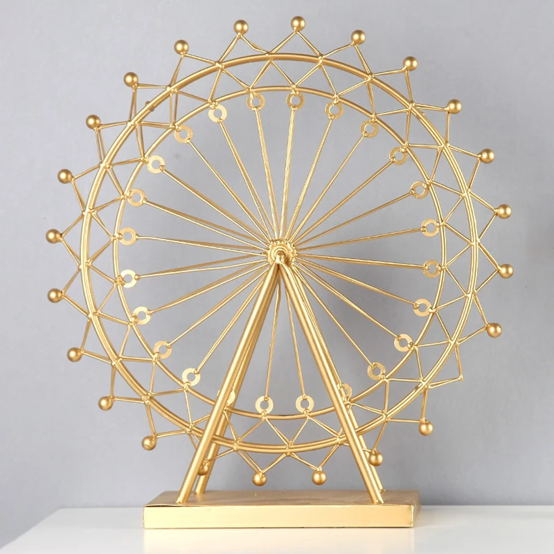 Nordic Утюг Колесо обозрения ночной светильник украшения с поворотным столом лампа