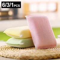 631pcs kitchen nonstick oil scouring pad oil cleaning cloth washing cloth to wash cloth towel brush bowl wash dish sponge