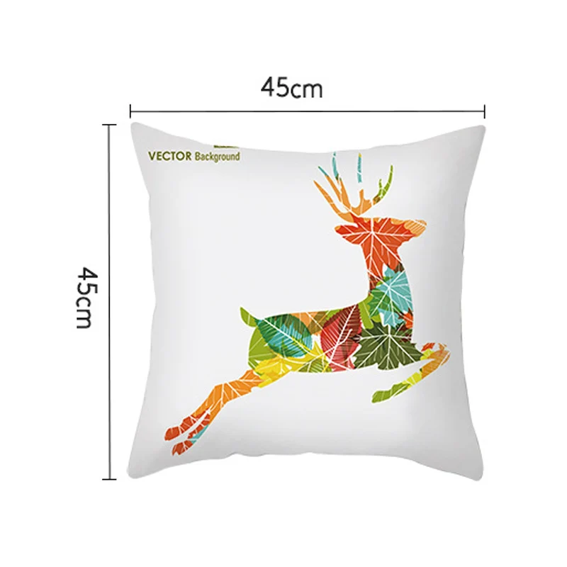 

Merry Christmas Popular Xmas Gift 2019 New Hot Sale Happy New Year 45x45cm Christmas Decoration 1PC Cover For Home