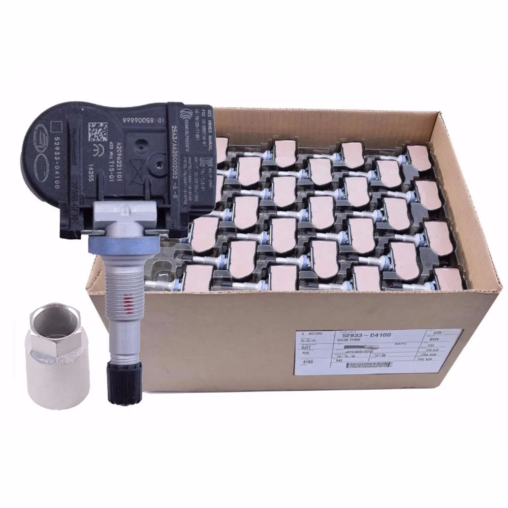 Датчик давления в шинах, датчик давления в шинах для Hyundai Genesis Sedan Kia Optima Sportage Sorento Niro 52933-D4100 52933D4100 TPMS 433 МГц Датчик давления в шинах, датчик давления в шинах для Hyundai Genesis Sedan Kia Optima Sportage Sorento Niro 52933-D4100 52933D4100 TPMS 433 МГц