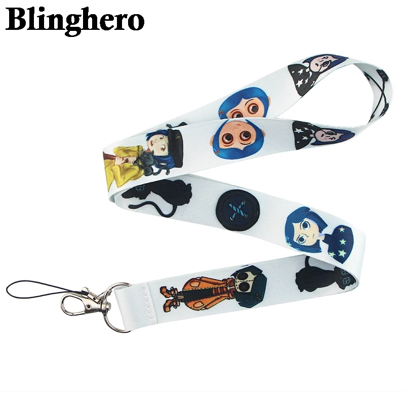 

CA646 Coraline Lanyards Cool Neck Strap Mobile Phone Keys ID Card Holder Lanyard For Keys DIY Hanging Rope Lanyards