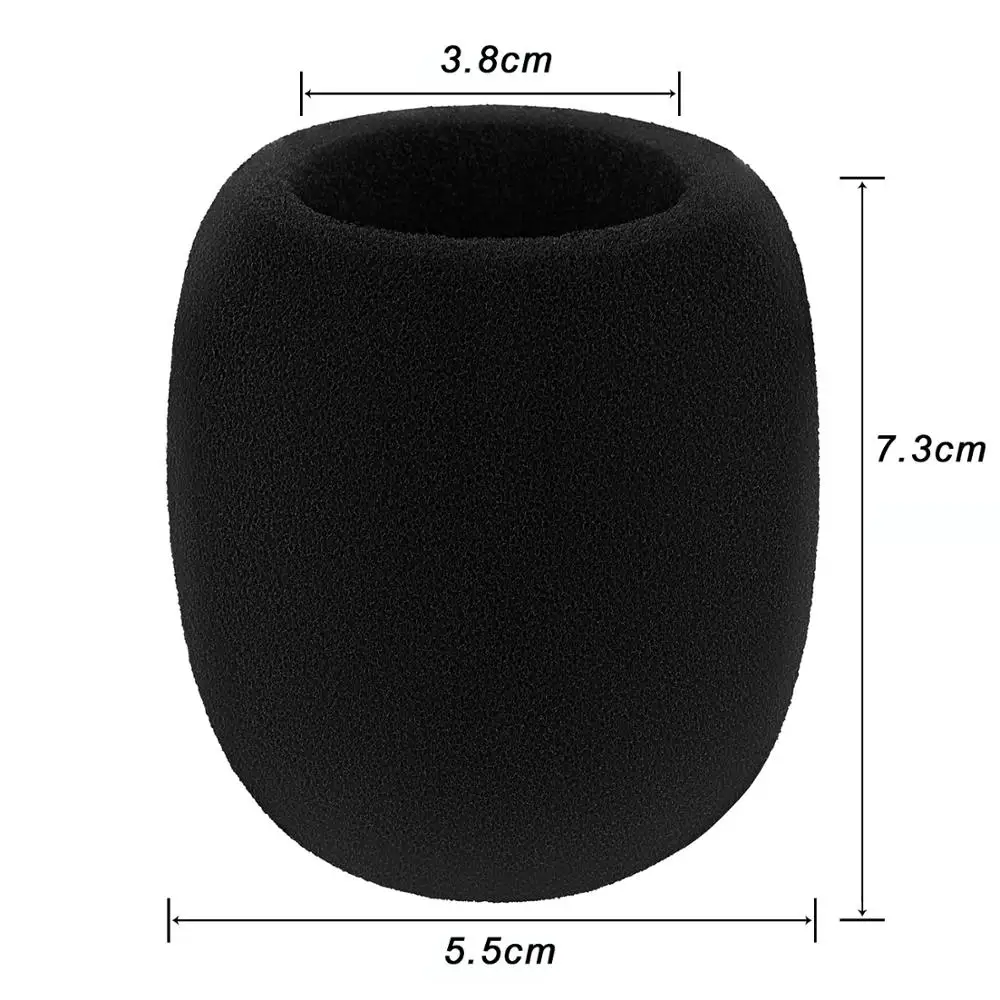 6 шт. в упаковке Высококачественная пенка для микрофона уплотненный чехол губка