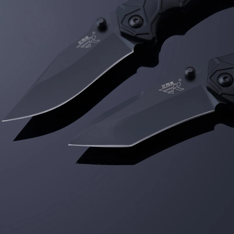 Портативный карманный складной нож SANRENMU 7030 с зажимом для ремня кемпинга охоты и