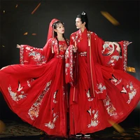 original hanfu dress bride groom wedding dress top quality heavy embroidery high end custom special clothing grand occasions