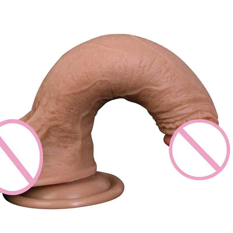 Силиконовый реалистичный огромный вибратор HEYIYI вибрирующий большой