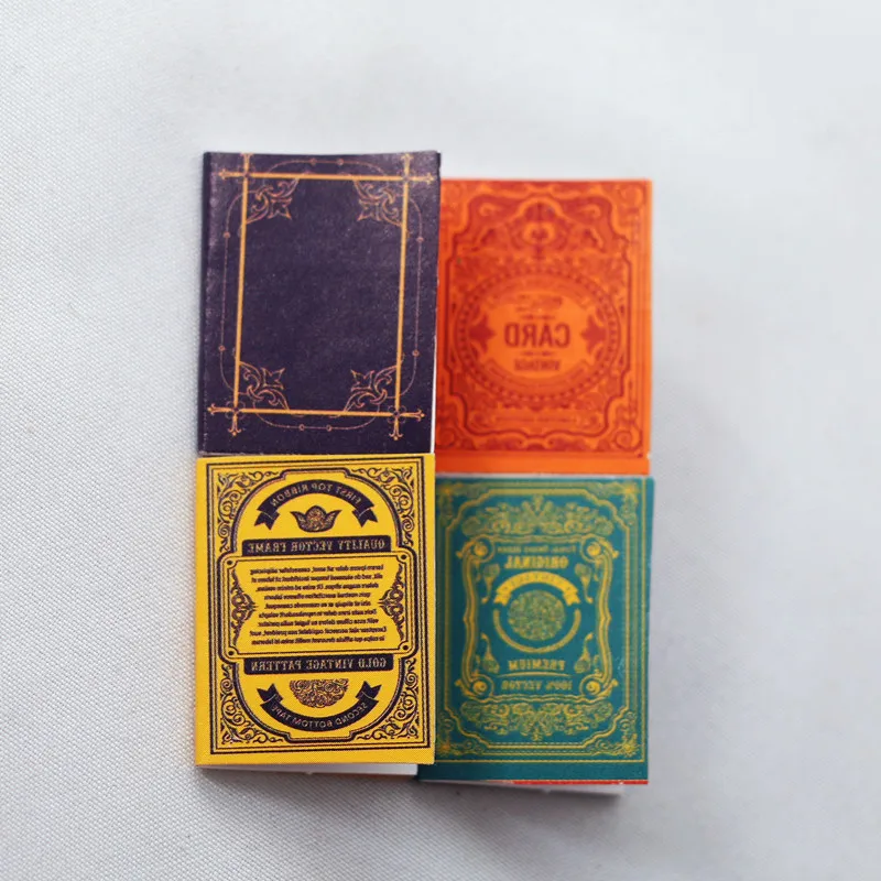 4/16 шт. Миниатюрный Кукольный домик цветная книга классические книги в масштабе