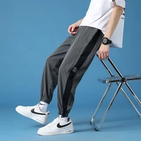 new autumn fashion casual 9 point pants mens korean version trend thin loose straight sports trousers boy teenagers student