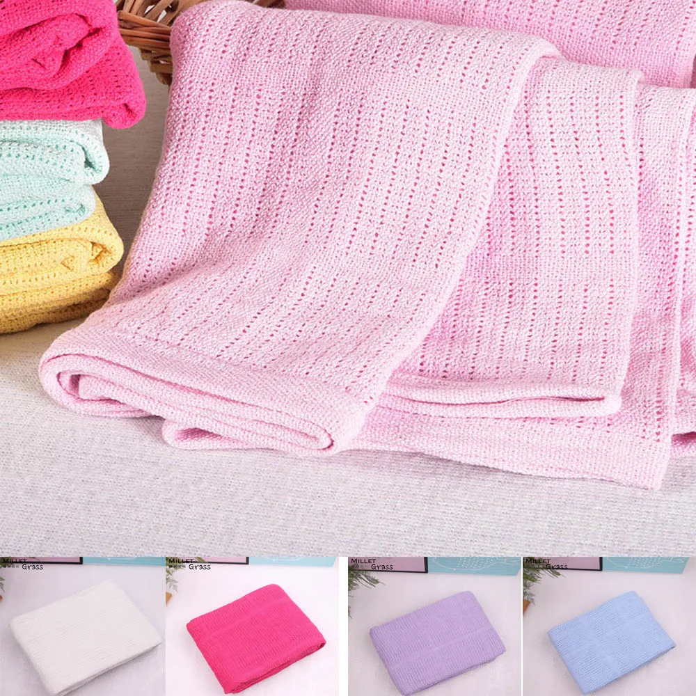 Летнее одеяло для новорожденных 100% хлопок кровати дивана путешествий автомобиля