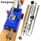 Новая система зажима для карманного отверстия 9,5 мм ступенчатое сверло направляющая для дрели инструмент для древесины перфоратор для отверстий локатор Зажим инструменты для столярных работ