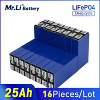 mr li 3 2v 25ah lifepo4 battery cell 16pcs rechargeable battery used in solar ups low speed electric vehicles eu us tax free