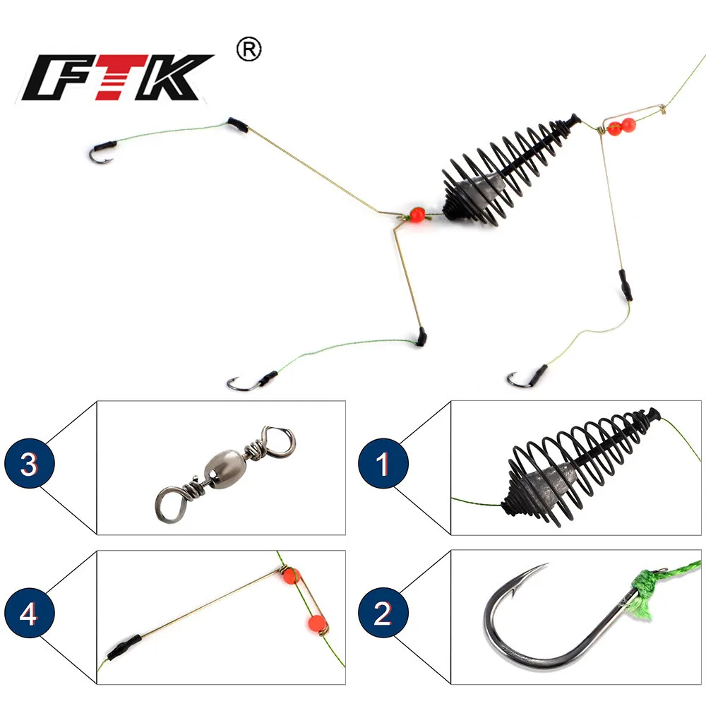 Рыболовный крючок FTK искусственная приманка 20-45 г рыболовная фидерная для ловли