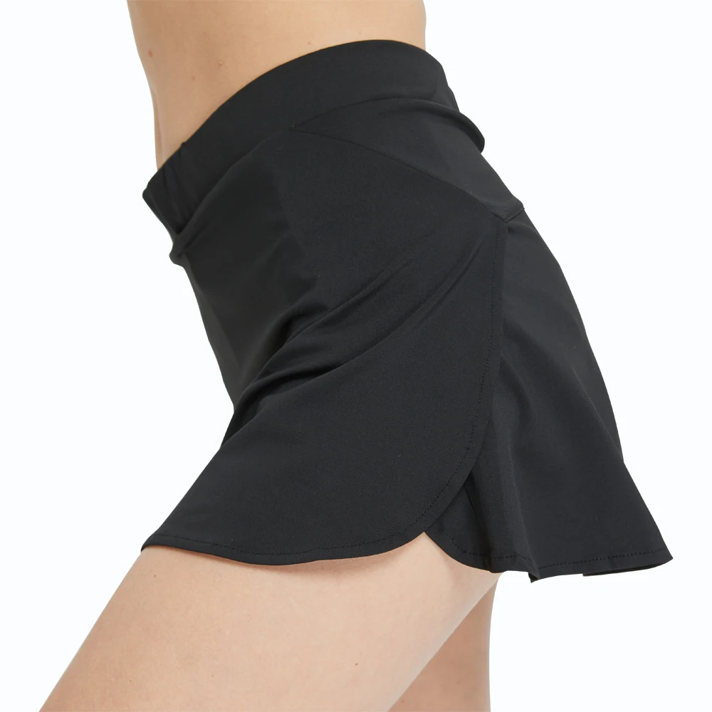 

Sport Skort with Pocket for Women High Waist Fork Anti-glare Dance Yoga Golf Tennis Running Short Pants with Skirt