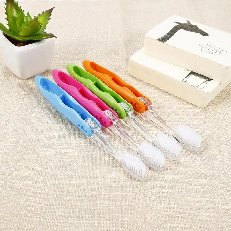 

Hot Foldable Travel Toothbrush Camping Outdoor Portable Toothbrush Teeth Care Teeth Cleaning Oral Hygiene Color Random