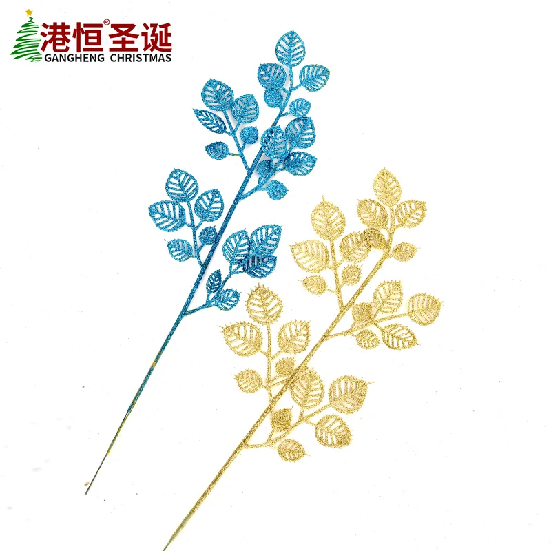 Дерево Цвет Блестящий розовый в виде ажурных листьев Рождественская елка