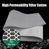 aquarium 7d honeycomb structure filter cotton 6mm ultra thin fish tank filter material high density water purification cotton