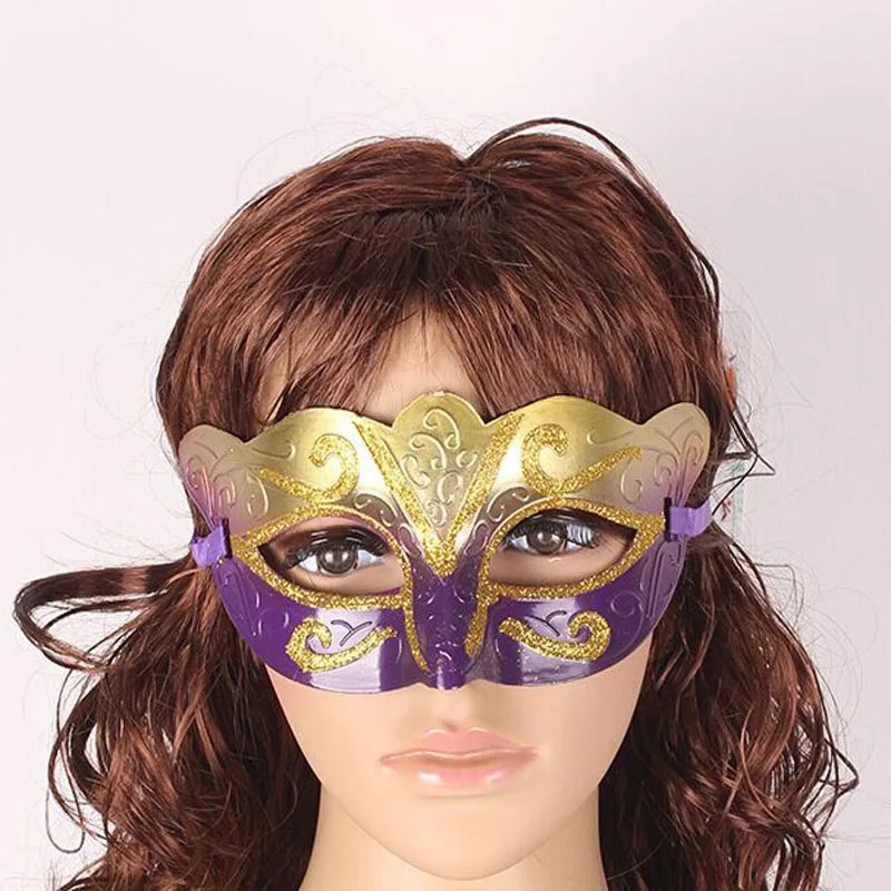 10p рекламная маска вечерние модные креативные черные волнистые золотые цветные