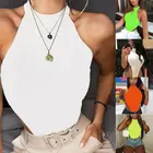 Женское пикантное боди 2020 года, рубашка без рукавов на пуговицах, комбинезон, однотонный комбинезон, топ, стрейчевое боди для вечерние НКИ, клуба, топы, футболка, 5 цветов