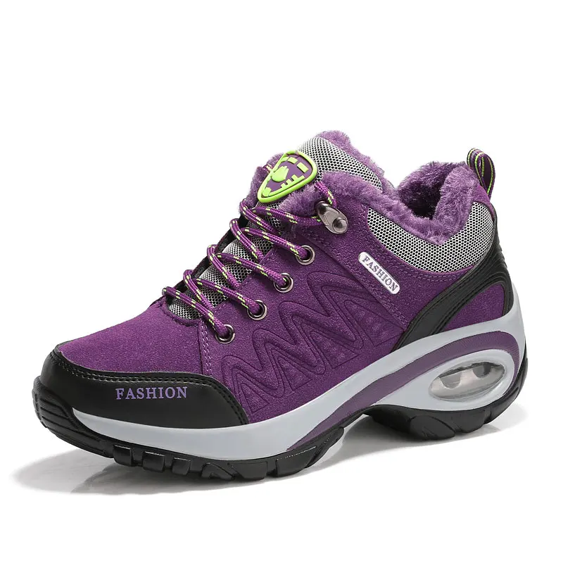 Зимние Нескользящие женские ботинки от Heidsy модная обувь на танкетке зимние