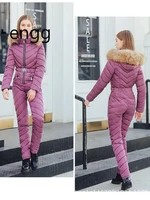 2021 jumpsuit lady overalls warm winter cotton padded clothes trend street parker solid color agents handsome casual jumpsuit
