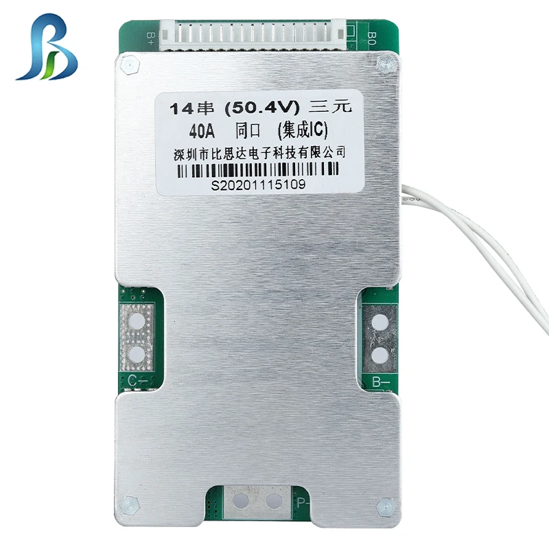 Защитная плата PCB для велосипеда скутера 51 8 в 52 14S BMS 20A/25A/30A/35A литий-ионная/Lifepo4