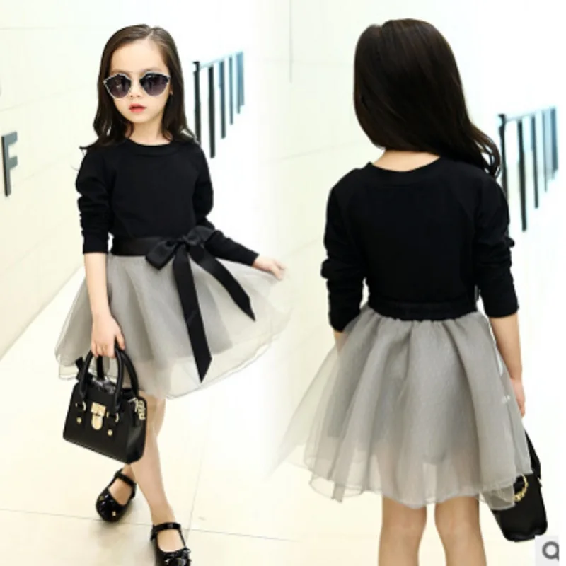 Крутое Сетчатое платье для девочек комплект одежды новинка 2019 летние комплекты