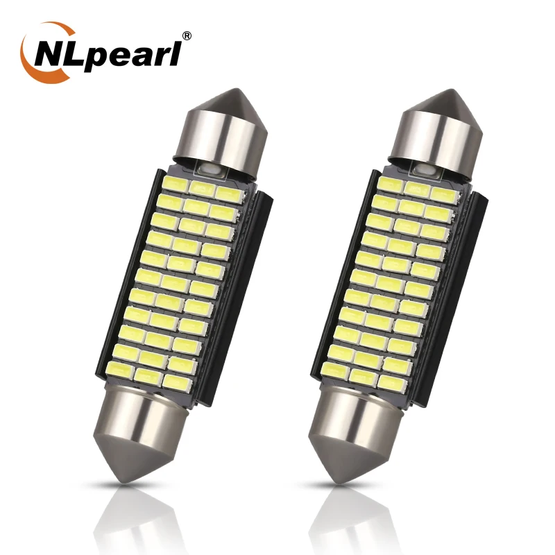 NLpearl 2x сигнальная лампа C5W Led Canbus лампы 12V 4014 SMD C10W 31 мм 36 мм/39 мм/41 Festoon светильник