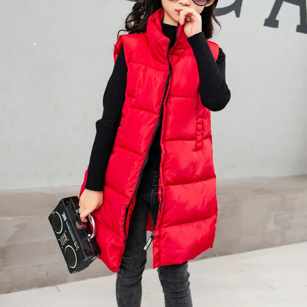 Детский жилет для девочек; kamizelka dziecko gilet fille bezrekawnik dziecko gilet; Однотонный жилет для детей Z4
