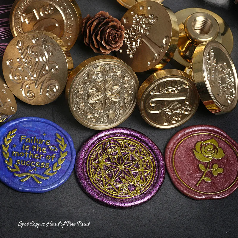 

Plastic Stamps for Card Making Craft Supplies Handmade Transparent Stamp DIY Pattern Fire Paint Seal Sealing Wax Postmark