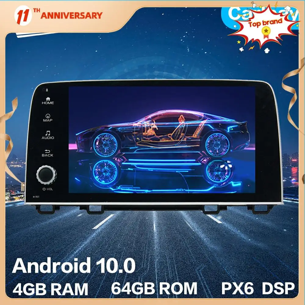 

Aotsr Android 10.0 4+64G Car Radio Player GPS Navigation Car Stereo Video Multimedia Player For Honda CRV CR-V 2017+ DSP Carplay