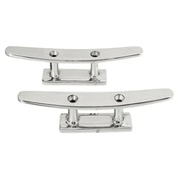 isure marine 316 stainless steel 56810 2 hole hardware boat cleat polished combo mooring cleat 2pcs