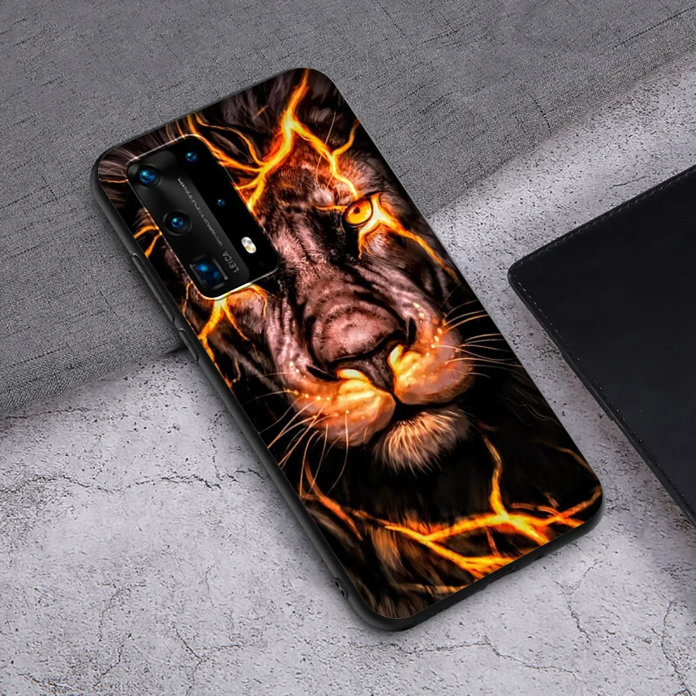 Чехол Lavaza с изображением Льва и Волка для Huawei P8 P9 P10 P20 P30 Y6 Y7 Y9 Lite Pro P Smart Nova 2i 3i Mini 2017