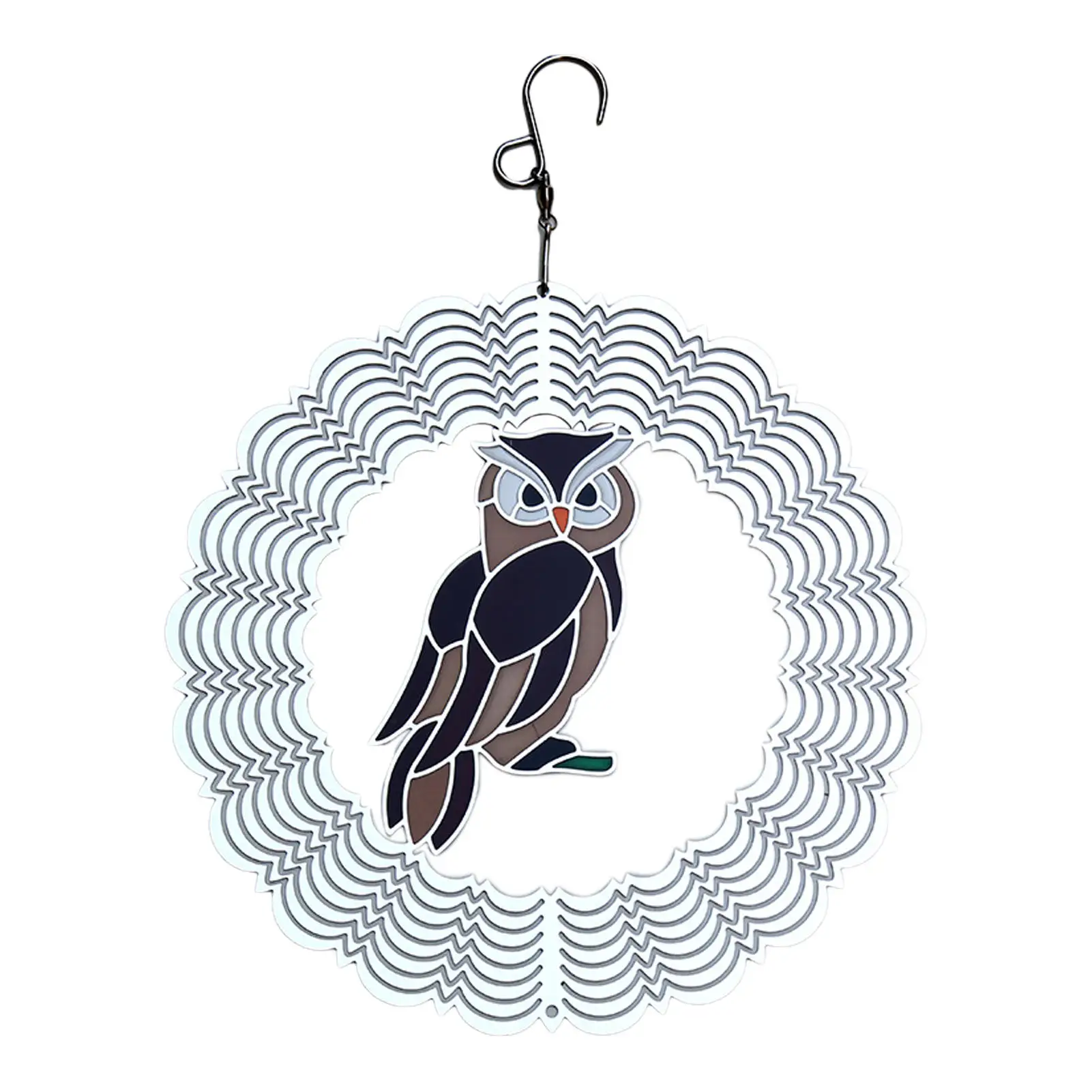 

1 шт. стальной Спиннер, сверкающий металлический 3D кулон со звуком, украшение для дома и улицы, специальные подарки для семьи