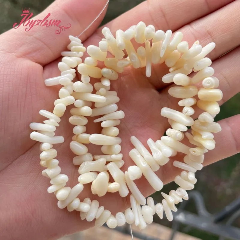 

Natural Coral Irregular Spacer Stone Beads For DIY Necklace Bracelet Earring Jewelry Making Strand 15" 2x5-3x10mm Free Shipping