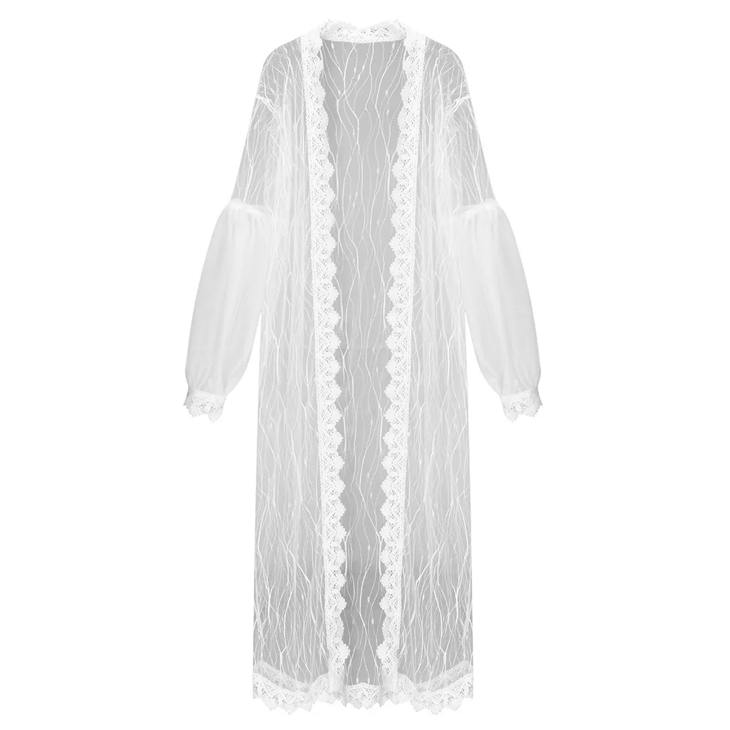 

Women's Sexy Lingerie Erotic Underwear Transparent Lace Nightdress Bathrobe Sexy Sleepwear Porno Long Gown Femme Party Nightie