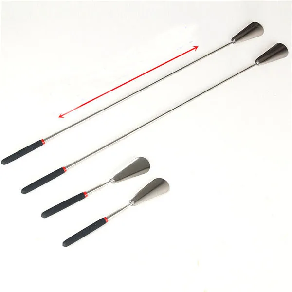 

New Shoehorn Tool Draagbare Telescopische Uitschuifbare Rvs Lange Steel Inklapbare Schoenlepel Lifter Flexibele Shoehorn Tool