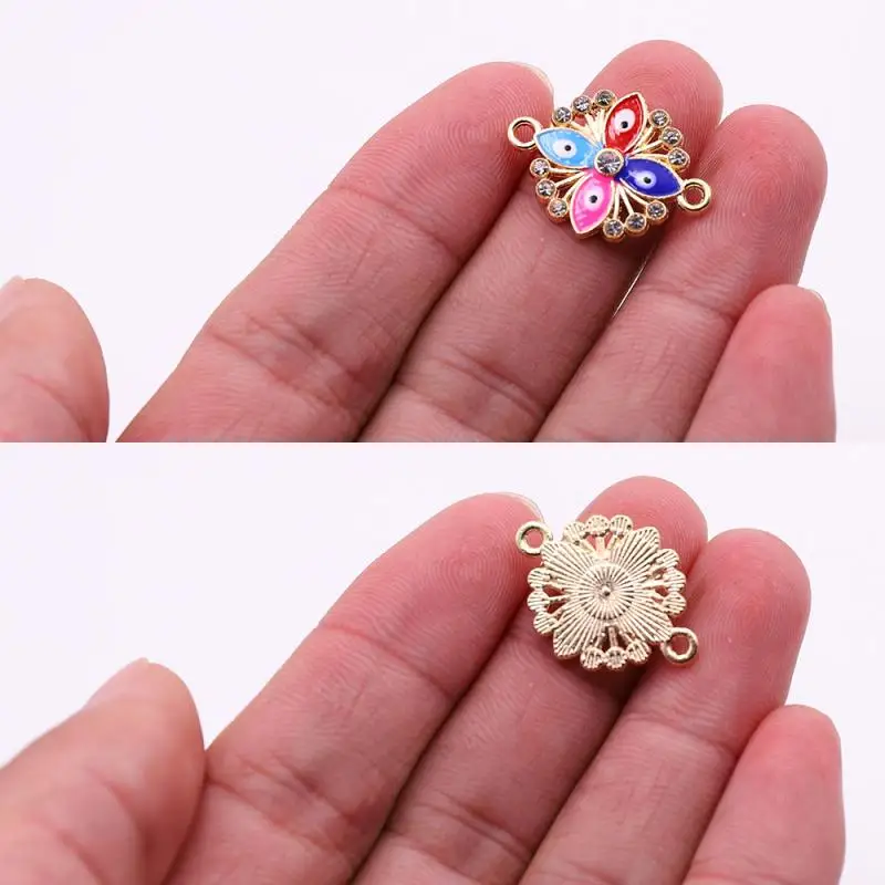 10 шт. металлическими декоративными элементами с Красочные Стразы Украшения