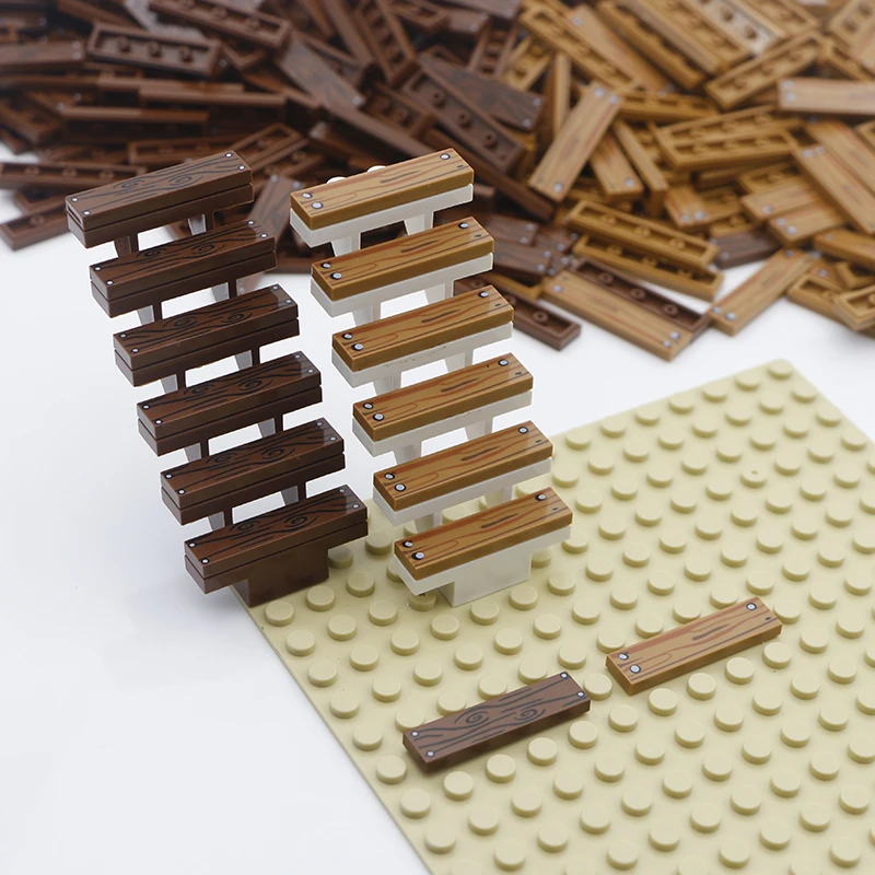 Городские аксессуары строительные блоки 1x4 плоская плитка напольная доска