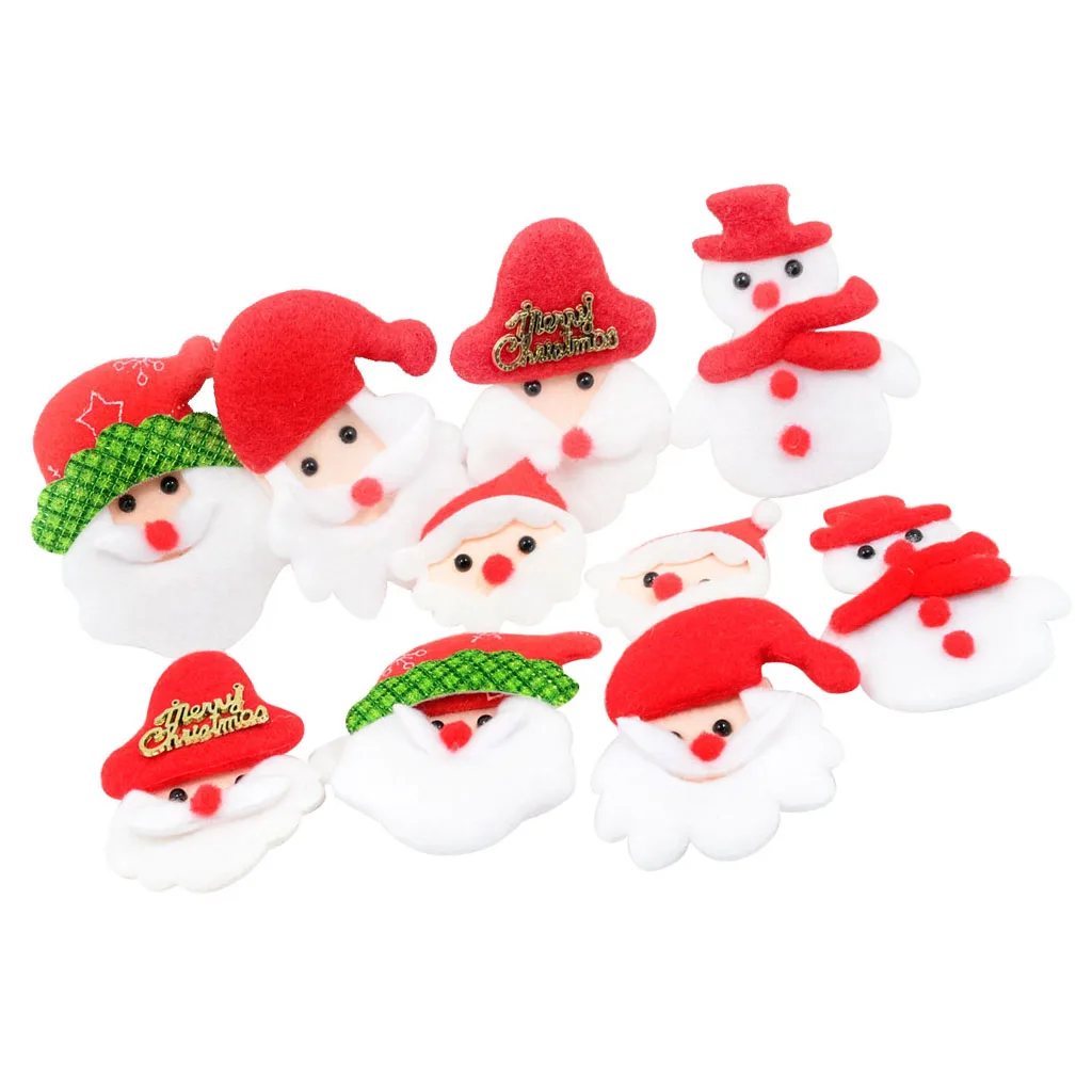 

10 штук для самостоятельного изготовления Санта Клаус Рождество Форма патч мягкий набор «сделай сам» для детей своими руками