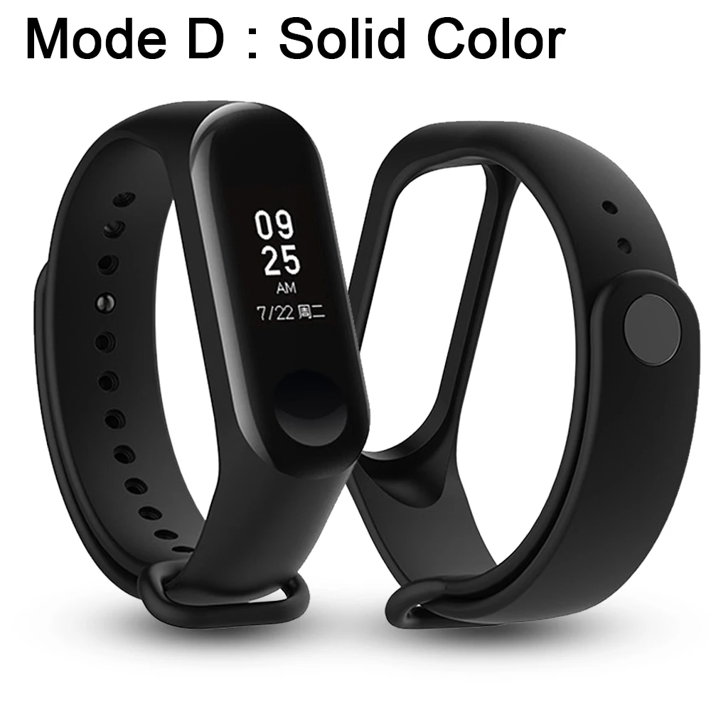 Сменный Браслет для Mi Band 4 силиконовый ремешок 3 Xiaomi спортивный на запястье