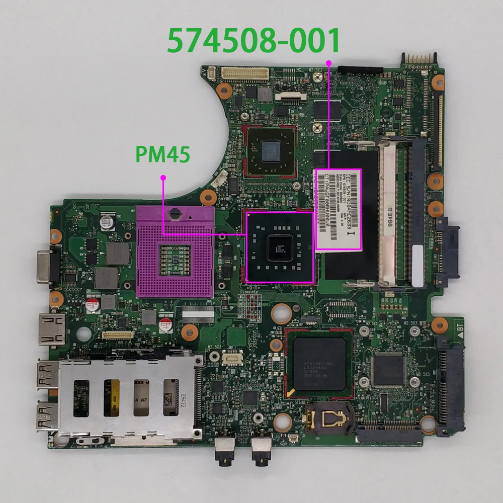 

for HP ProBook 4410s 4411s 4510s 4710s Series Notebook PC 574508-001 6050A2252701-MB-A03 PM45 Laptop Motherboard Mainboard