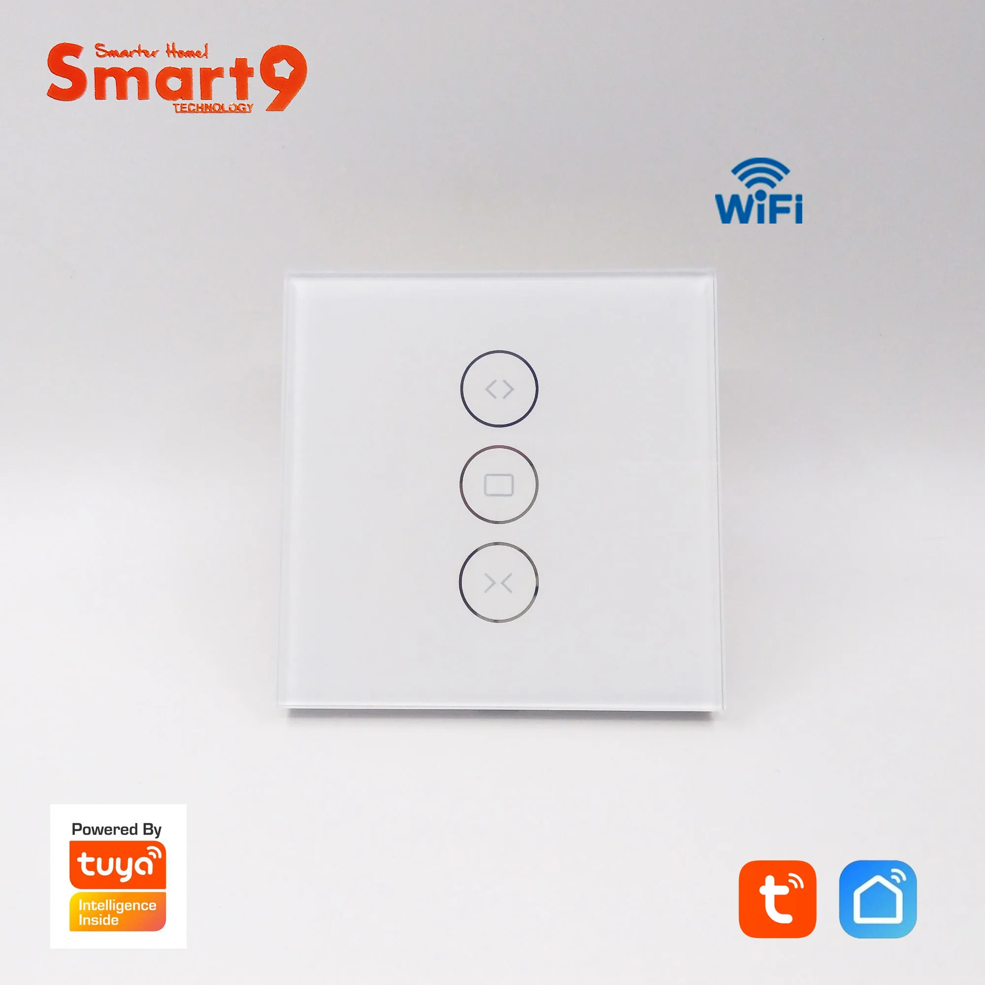 Smart9 WiFi Smart Curtain Switch Glass Surface Design with Backlit Touch Button Life App Control Powered by TuYa | Электроника