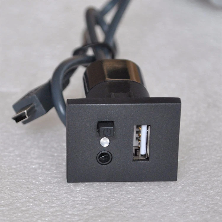 Usb/Aux интерфейс s Зарядка для бардачка с мини Usb флэш-накопитель кабель адаптер Ford