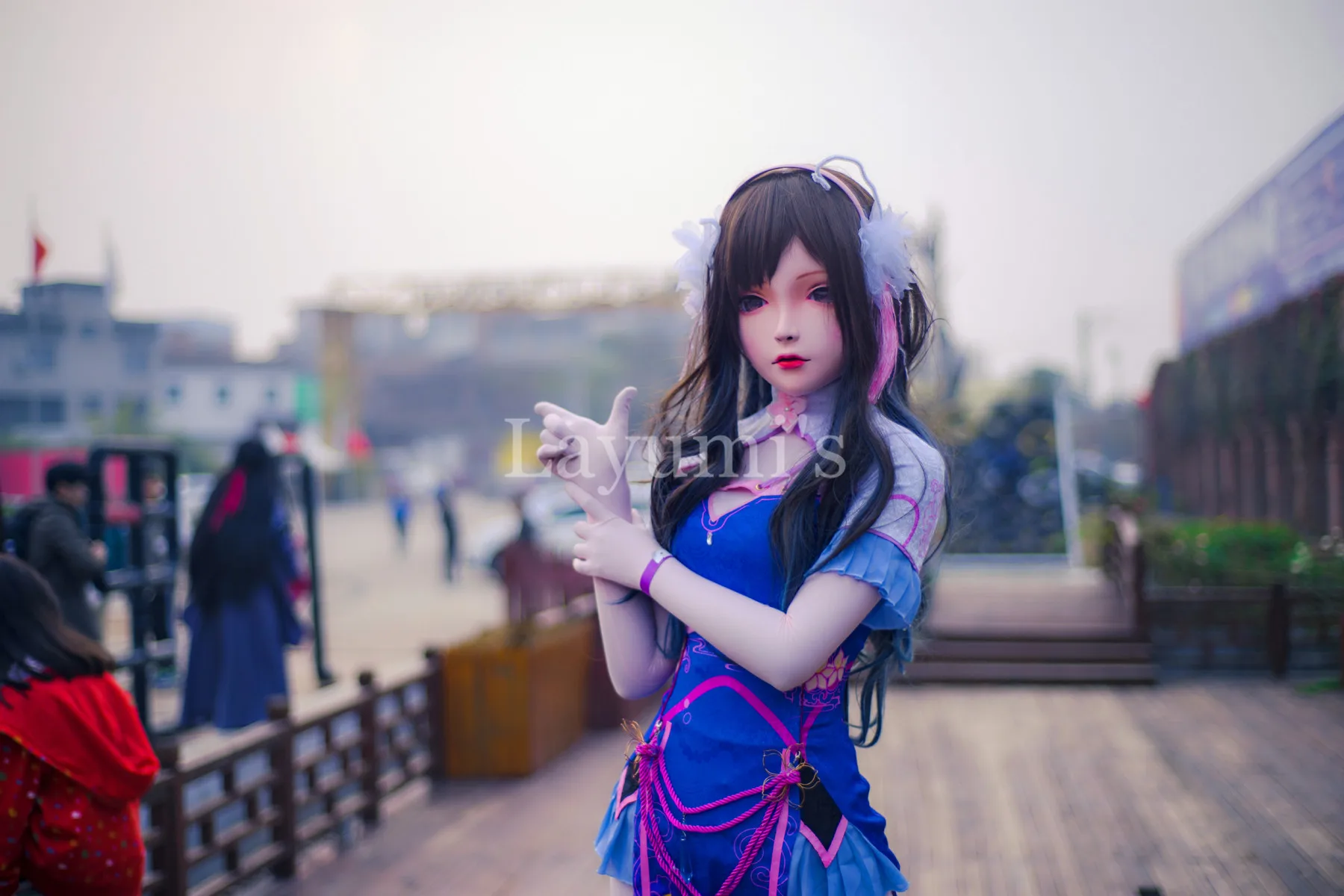 NEW-35) Силиконовые BJD кукла половина головки Kigurumi маска Трансвестит Красота макияж Косплэй маска Аниме Kigurumi маски