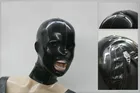 Латексный резиновый черный головной убор Косплей вечерние ручной работы на заказ праздник Мода Удобная xs-xxl 0,45 мм