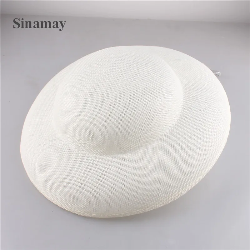 Круглая шляпа тарелка Sinamay вдохновленная Вуалетка аксессуары для волос сделай