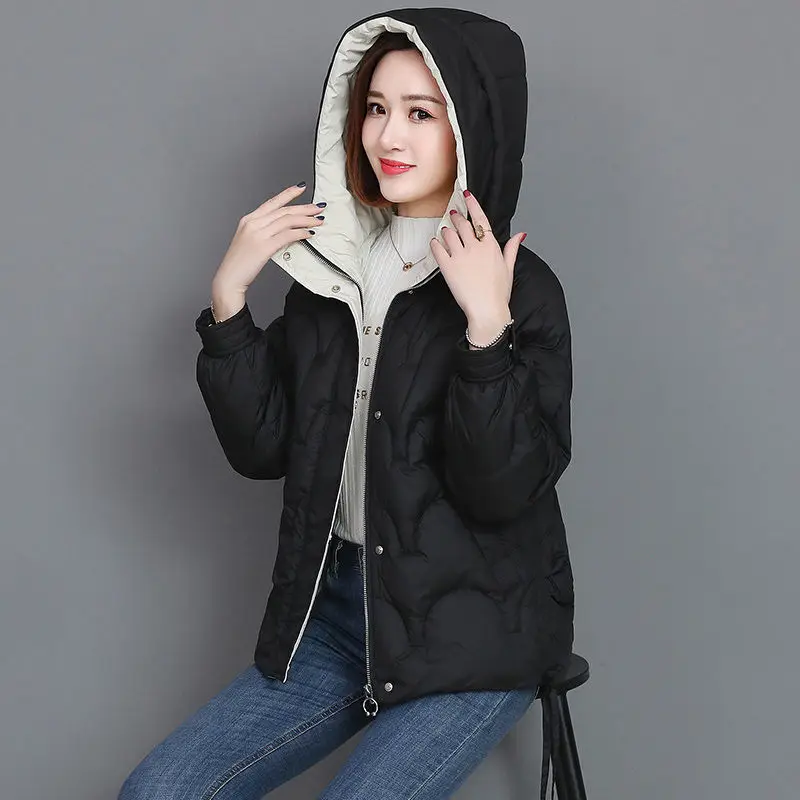 

Down cotton -padded female brief paragraph 2020 new autumn and winter to keep warm coat quilted jacket tide han edition loose