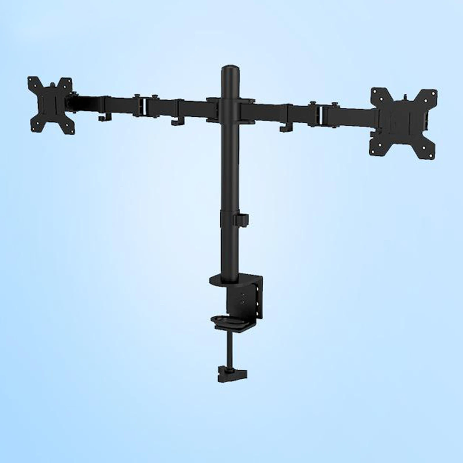 Отдельно стоящий двойной ЖК-монитор полностью регулируемая настольная
