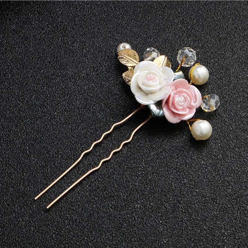 

Flower Hair Combs Headdress Prom Bridal Wedding Hair Accessories Gold Leaves Hair Jewelry Hair Pins Chic Gifts Multi Styles Hot