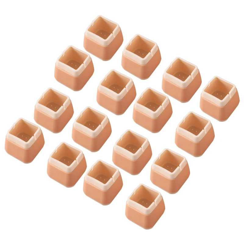 

16pcs Silicone Table Chair Feet Cover Floor Protector Furniture Leg Bottom Anti-Scratch Non-slip Protective Pad Caps Foot