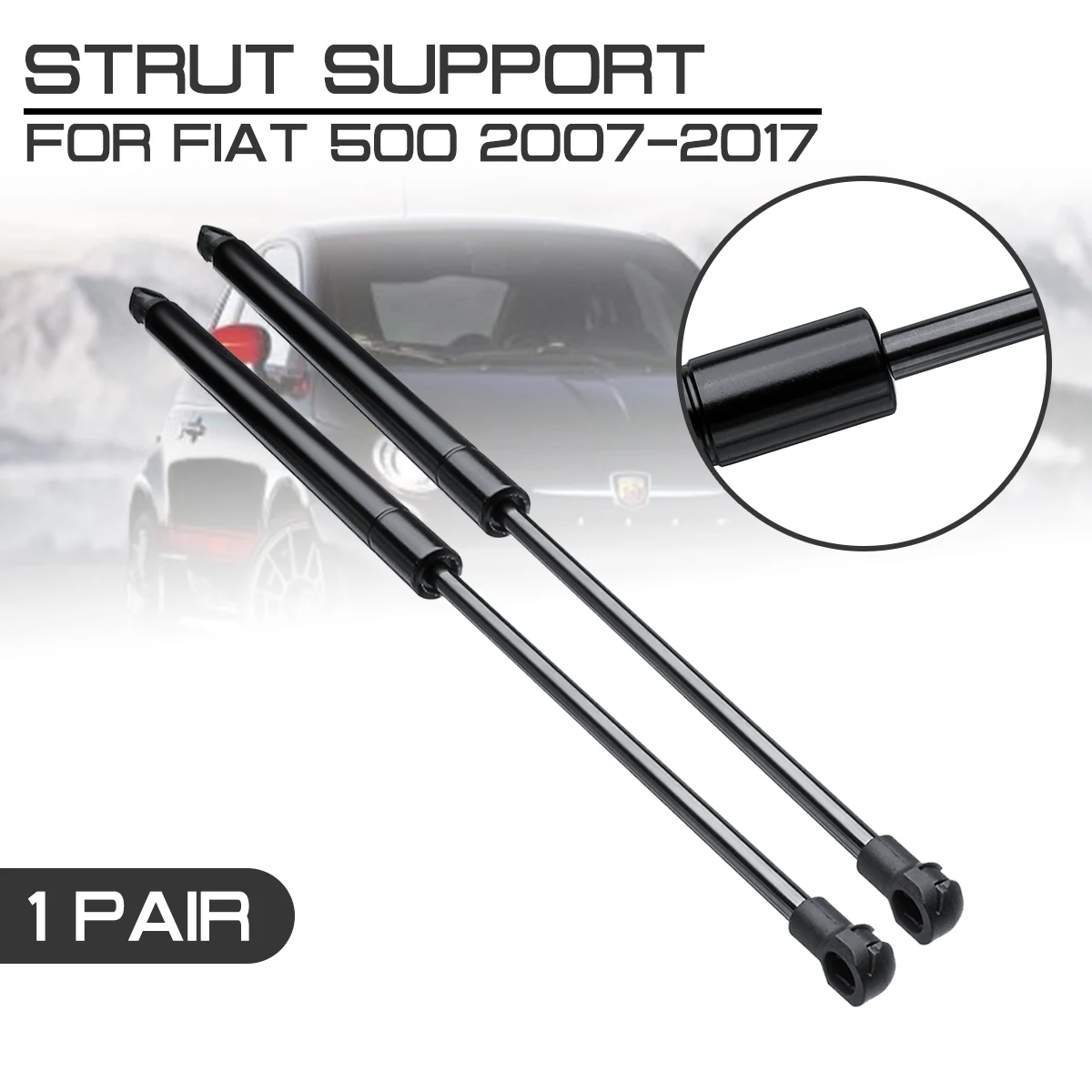 Интерьер автомобиля задний багажник хвост ворота крышка багажника газ для Fiat 500